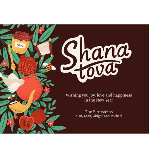 Sweet Shana Tova Jewish New Year Cards